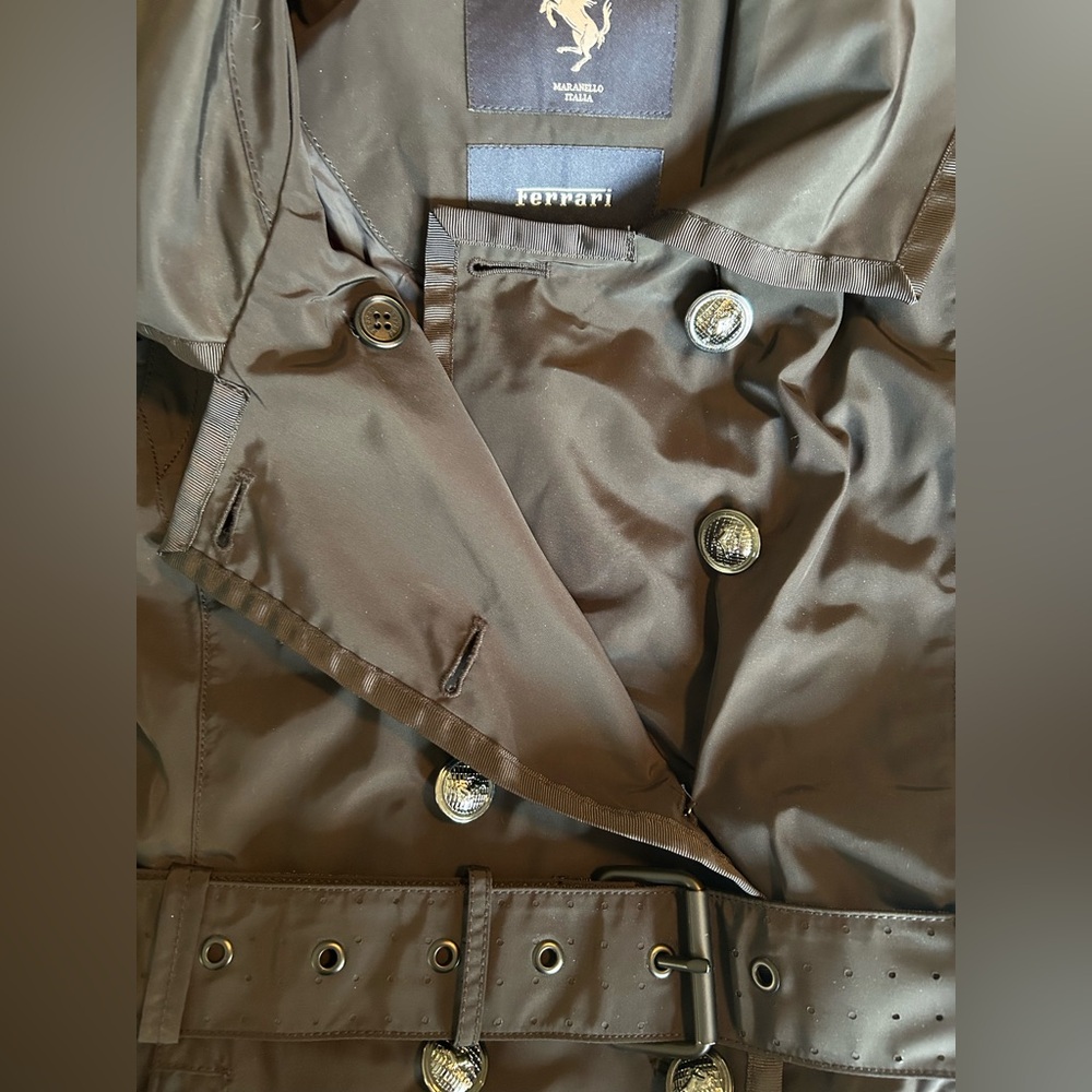 Ferrari Black Trench Coat - Picture 14 of 14